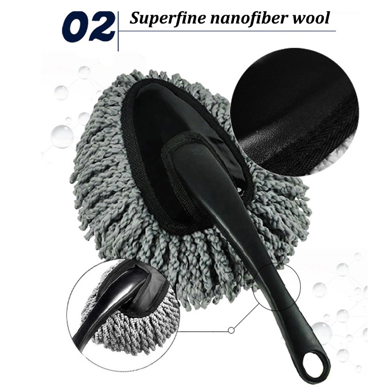 Car Mini Wax Brush Nano Dust-proof Brush