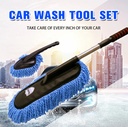 Car wax duster, microfiber nano cleaning car brush, car wax brush