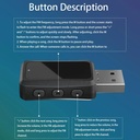 2 in 1 Car Bluetooth 5.3 Receiver FM Transmitter Audio Adapter USB Wireless Bluetooth Receiver Car Audio Transmitter