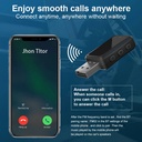 2 in 1 Car Bluetooth 5.3 Receiver FM Transmitter Audio Adapter USB Wireless Bluetooth Receiver Car Audio Transmitter