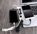 3 Port USB Hub Extend Cable Data          Transfer Device Charging USB Adapter 1.2m USB 2.0 Splitter