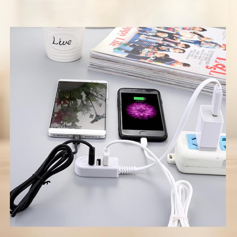 3 Port USB Hub Extend Cable Data          Transfer Device Charging USB Adapter 1.2m USB 2.0 Splitter