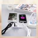 3 Port USB Hub Extend Cable Data          Transfer Device Charging USB Adapter 1.2m USB 2.0 Splitter