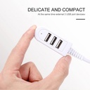 3 Port USB Hub Extend Cable Data          Transfer Device Charging USB Adapter 1.2m USB 2.0 Splitter