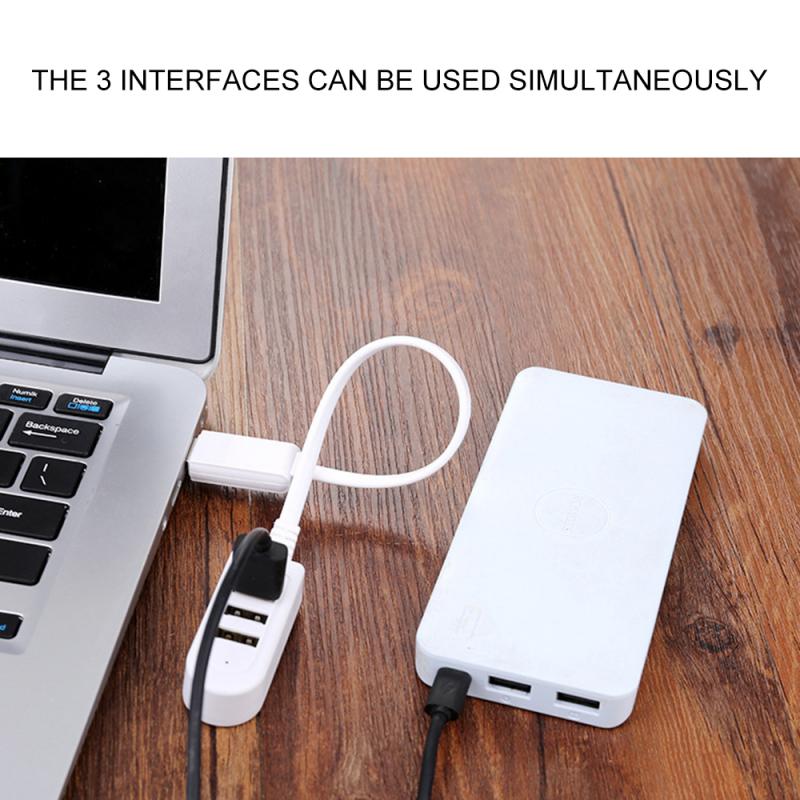 3 Port USB Hub Extend Cable Data          Transfer Device Charging USB Adapter 1.2m USB 2.0 Splitter