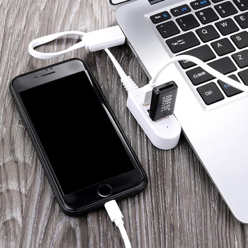 3 Port USB Hub Extend Cable Data          Transfer Device Charging USB Adapter 1.2m USB 2.0 Splitter