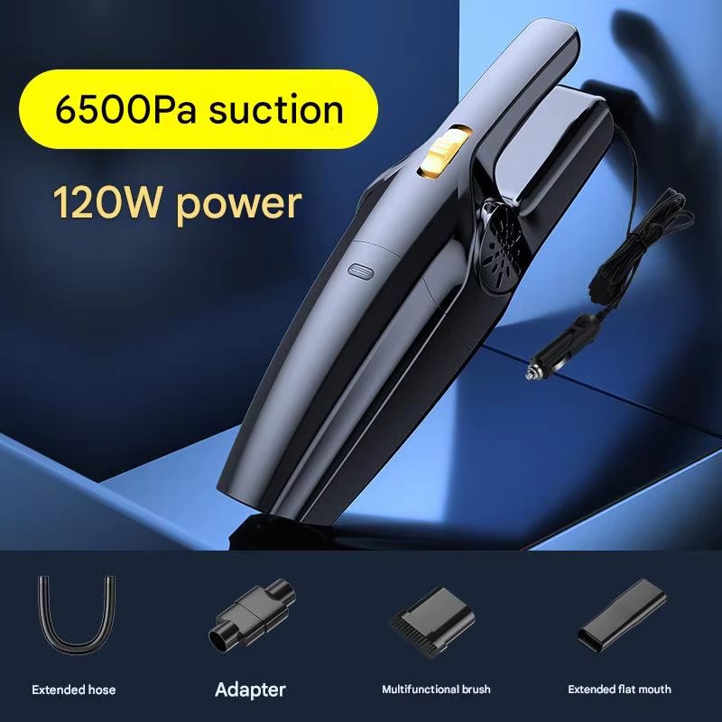 Wireless Rechargeable Car Vacuum Cleaner High-power 120W Car Home Dual-use Strong Wet and Dry Dual-use