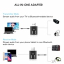 Bluetooth 5.0 adapter USB 2-in-1 Wireless Audio Combo Receiver