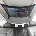 Double layer Car Ceiling Storage Net Pocket Car Roof Bag Interior Cargo Net Breathable Mesh Bag