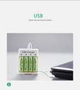 4 Slots Smart Battery Charger AA/AAA Independent Battery Charger