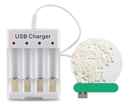 4 Slots Smart Battery Charger AA/AAA Independent Battery Charger