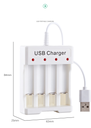 4 Slots Smart Battery Charger AA/AAA Independent Battery Charger