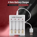4 Slots Smart Battery Charger AA/AAA Independent Battery Charger