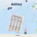 4 Slots Smart Battery Charger AA/AAA Independent Battery Charger