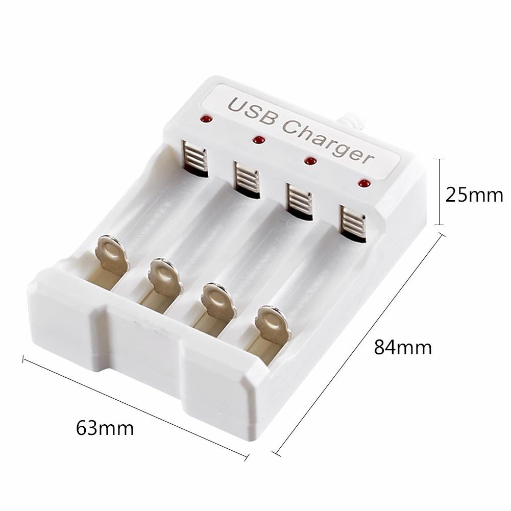 4 Slots Smart Battery Charger AA/AAA Independent Battery Charger