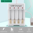 4 Slots Smart Battery Charger AA/AAA Independent Battery Charger