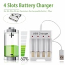 4 Slots Smart Battery Charger AA/AAA Independent Battery Charger