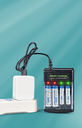Four-slot Multi-Compatible AA/AAA Battery USB Charger