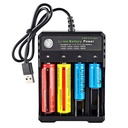 BmaX 4 Slots Battery Charger Intelligent Fast LED Indicator USB 10440 14500 16340 16650 14650 18350 18500 18650 Rechargeable