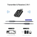 Bluetooth 5.0 adapter USB 2-in-1 Wireless Audio Combo Receiver