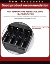 BmaX 4 Slots Battery Charger Intelligent Fast LED Indicator USB 10440 14500 16340 16650 14650 18350 18500 18650 Rechargeable