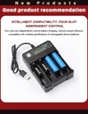 BmaX 4 Slots Battery Charger Intelligent Fast LED Indicator USB 10440 14500 16340 16650 14650 18350 18500 18650 Rechargeable