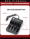 BmaX 4 Slots Battery Charger Intelligent Fast LED Indicator USB 10440 14500 16340 16650 14650 18350 18500 18650 Rechargeable