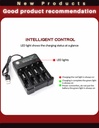 BmaX 4 Slots Battery Charger Intelligent Fast LED Indicator USB 10440 14500 16340 16650 14650 18350 18500 18650 Rechargeable