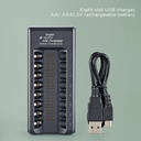 8 Slots Electric Battery Charger Intelligent Fast Led Indicator Usb Charger For Aa/aaa Ni-mh/ni-cd Rechargeable Battery