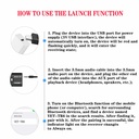 Bluetooth 5.0 adapter USB 2-in-1 Wireless Audio Combo Receiver