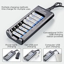 8 Slots Electric Battery Charger Intelligent Fast Led Indicator Usb Charger For Aa/aaa Ni-mh/ni-cd Rechargeable Battery