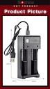 BmaX 2 Slots Battery Charger Intelligent Fast LED Indicator USB 10440 14500 16340 16650 18350 18500 18650 26650 Rechargeable
