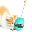 interactive Cat Toys Funny Pet Tumbler Leakage Food Ball Food Container Dispenser Cat Self Teaser Stick ball