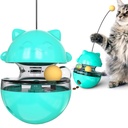 interactive Cat Toys Funny Pet Tumbler Leakage Food Ball Food Container Dispenser Cat Self Teaser Stick ball