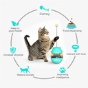 interactive Cat Toys Funny Pet Tumbler Leakage Food Ball Food Container Dispenser Cat Self Teaser Stick ball