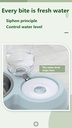 500ML Cat Waterer Pet Dog Cat Automatic Feeding Bowl Dog Feeder Water Storage Pet Dog Cat Food Bowl with Waterer