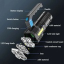 4 Core Portable LED Flashlight USB Rechargeable Light Waterproof COB Flashlight