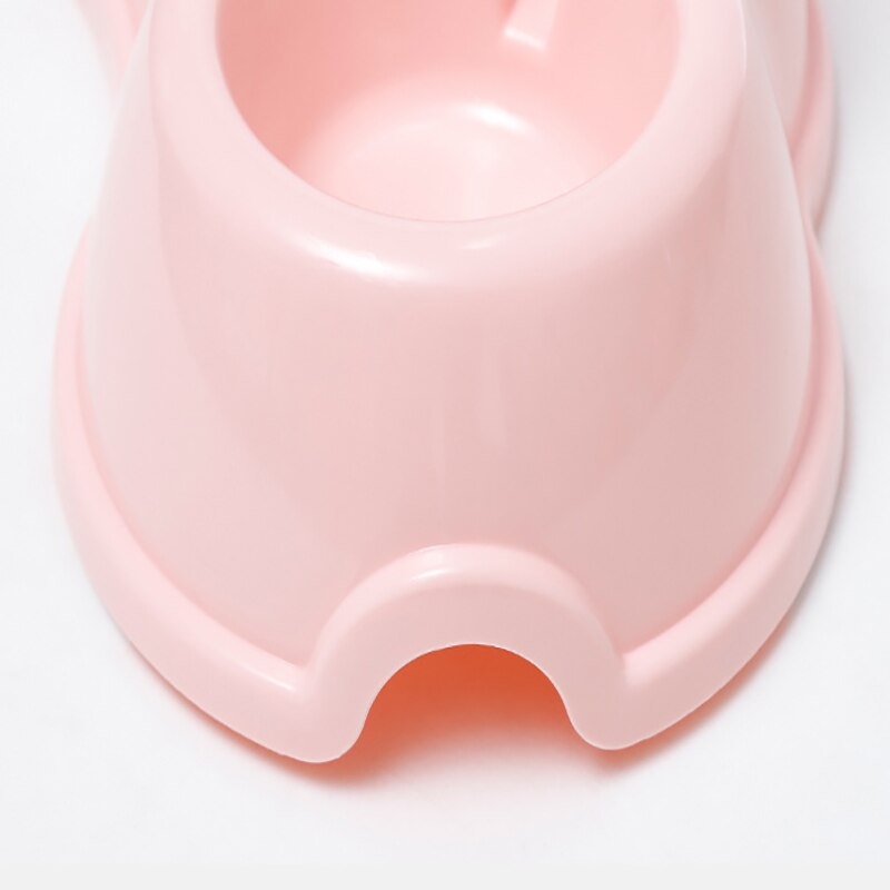 Pet Double Bowls Dog Cat Automatic Feeder with Water Fountain Food Container