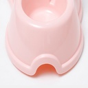 Pet Double Bowls Dog Cat Automatic Feeder with Water Fountain Food Container