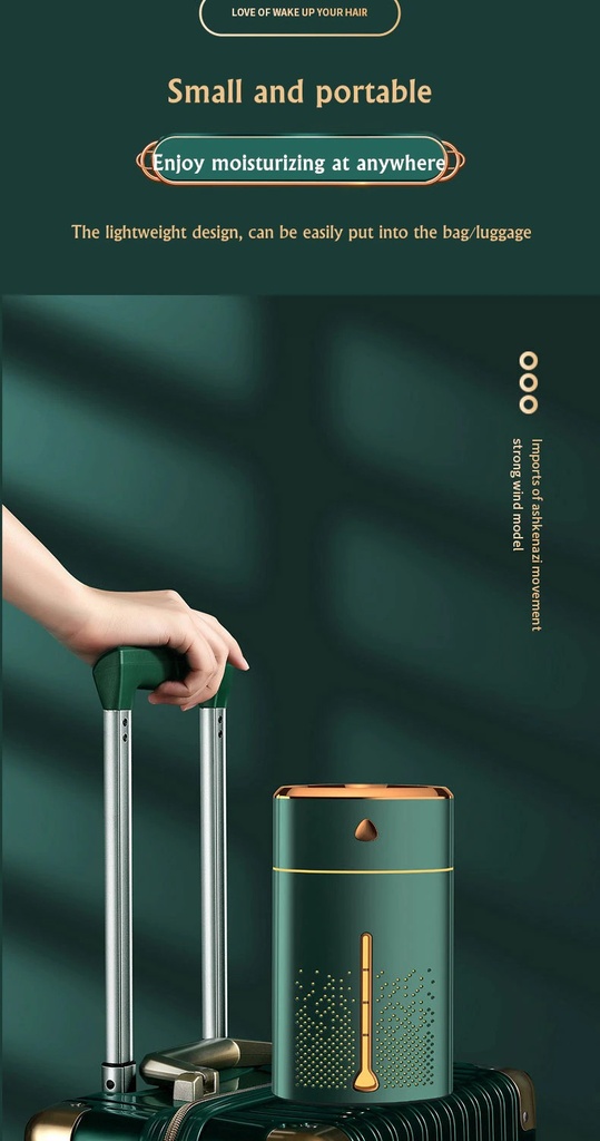 1000ml Air Humidifier Ultrasonic Cool Mist Aromatherapy Humidifier Diffusers with LED Light