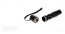 Mini aluminum alloy LED flashlight               20000LM brightness ensures ultra‑long service life