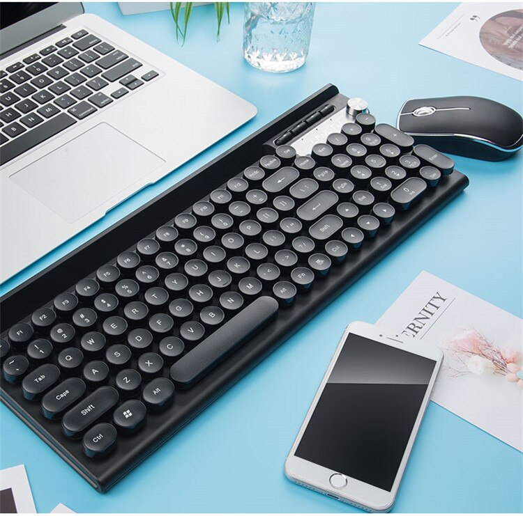 Wolftu LT500 rechargeable wireless keyboard and mouse set anti-spill game office home mute laptop keyboard