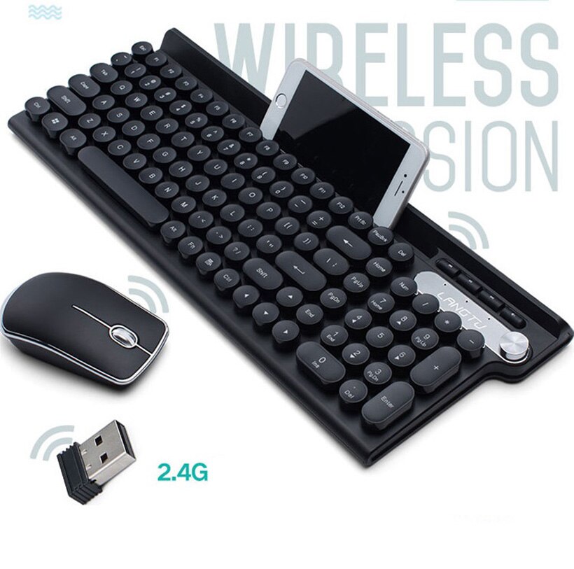 Wolftu LT500 rechargeable wireless keyboard and mouse set anti-spill game office home mute laptop keyboard