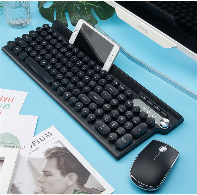 Wolftu LT500 rechargeable wireless keyboard and mouse set anti-spill game office home mute laptop keyboard