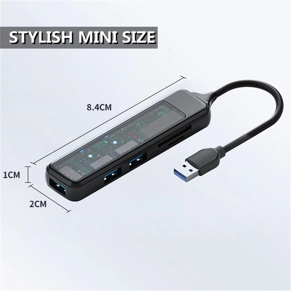 USB 3.0 Hub High Speed USB Splitter Card Reader SD TF Micro SD Multiport HUB