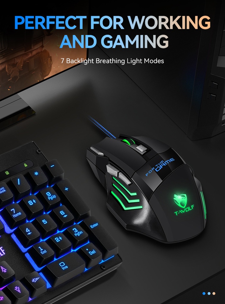 M1 Professional Game Luminous USB Mouse