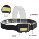 Mini COB LED Headlamp 3 Modes Waterproof Headlights