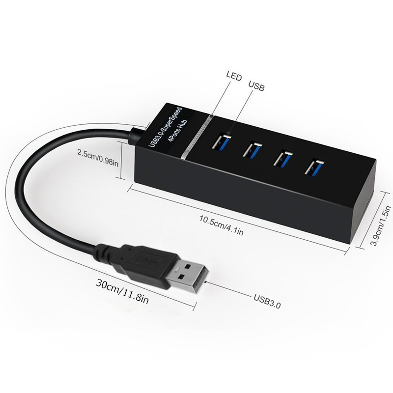 Usb3.0 Hub 4-Port High-Speed USB Splitter