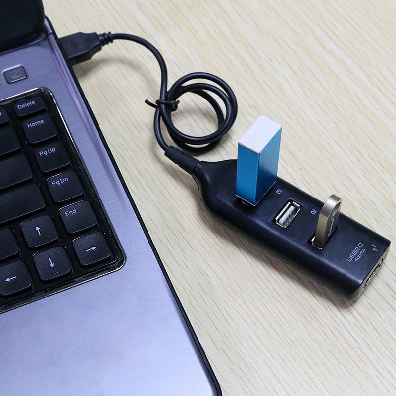 4 Port USB 2.0 Hub Particularly great for recent notebooks that provide a limited number of USB ports