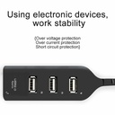 4 Port USB 2.0 Hub Particularly great for recent notebooks that provide a limited number of USB ports